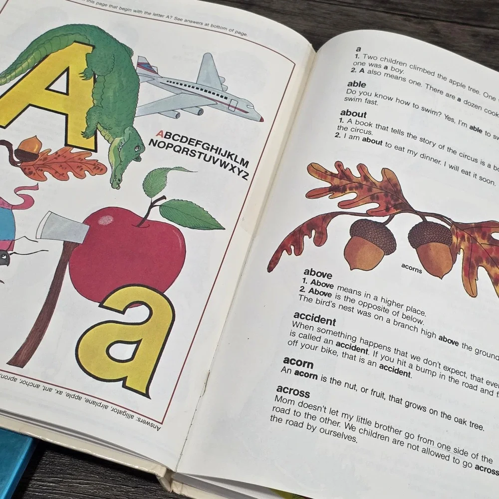My First Picture Dictionary Hardcover Childrens Word‎ Book Vocabulary Vtg 1982